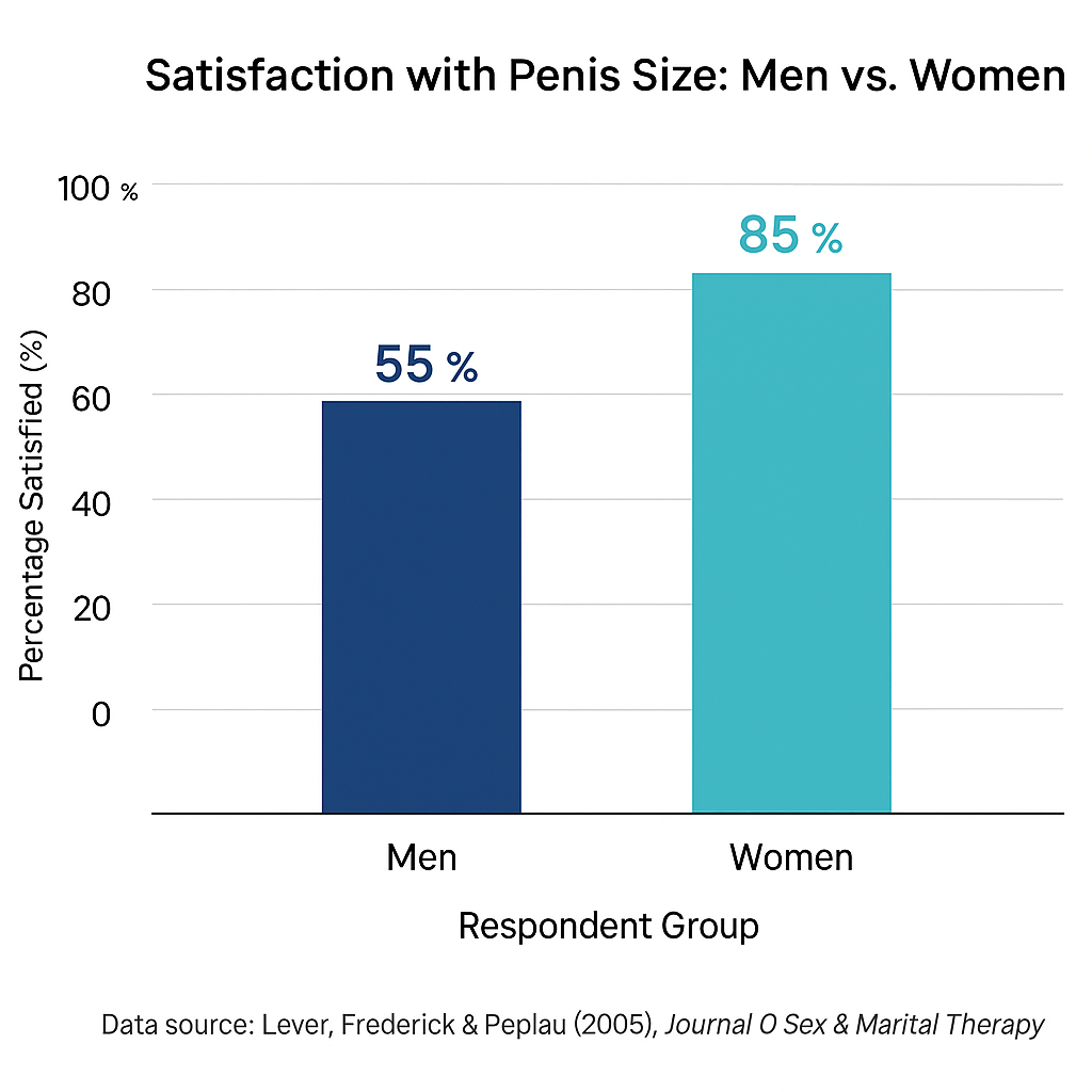 Satisfaction with Penis Size Men vs. Women