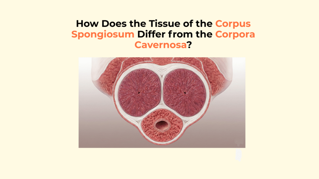 How Does the Tissue of the Corpus Spongiosum Differ from the Corpora Cavernosa