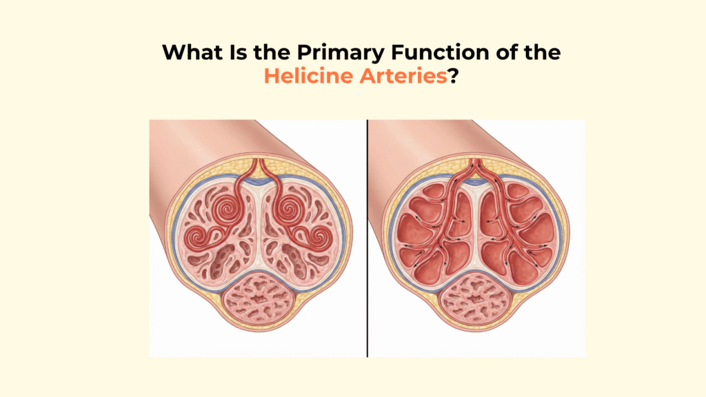 What Is the Primary Function of the Helicine Arteries