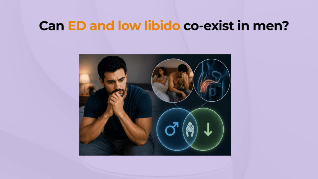 Can ED and low libido co exist in men