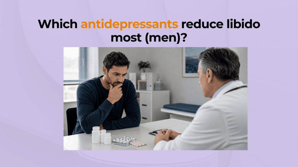 Which antidepressants reduce libido most men