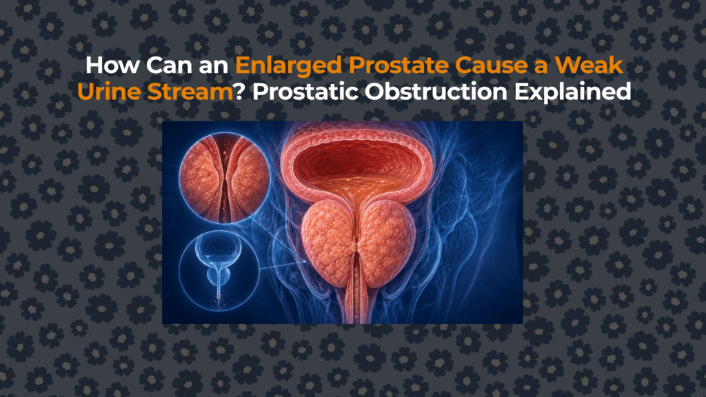 How Can an Enlarged Prostate Cause a Weak Urine Stream Prostatic Obstruction Explained